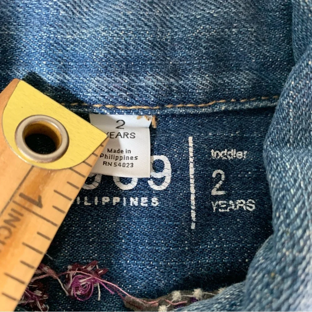BABY GAP DENIM JEAN BUNDLE 18 month 2t jean‎ jacket jean overall dress overalls